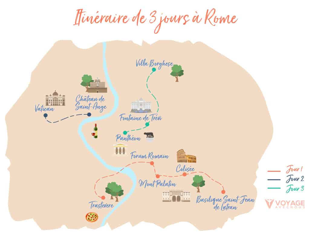 itineraire 3 jours a rome itineraire 3 jours a rome